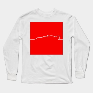 Ferrari F1 Car Line Art 2 - 2021 Model Long Sleeve T-Shirt